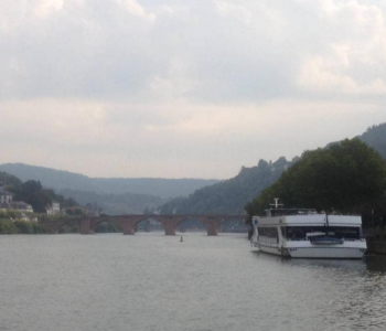 Schiff auf dem Neckar