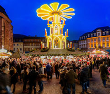Buden auf dem Heidelberger Weihnachts·markt